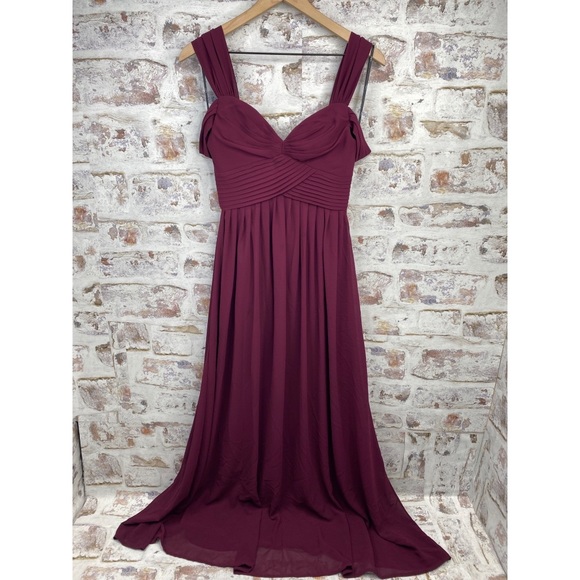 Lulus Maroon Prom Elegant Dress XS - Picture 1 of 6